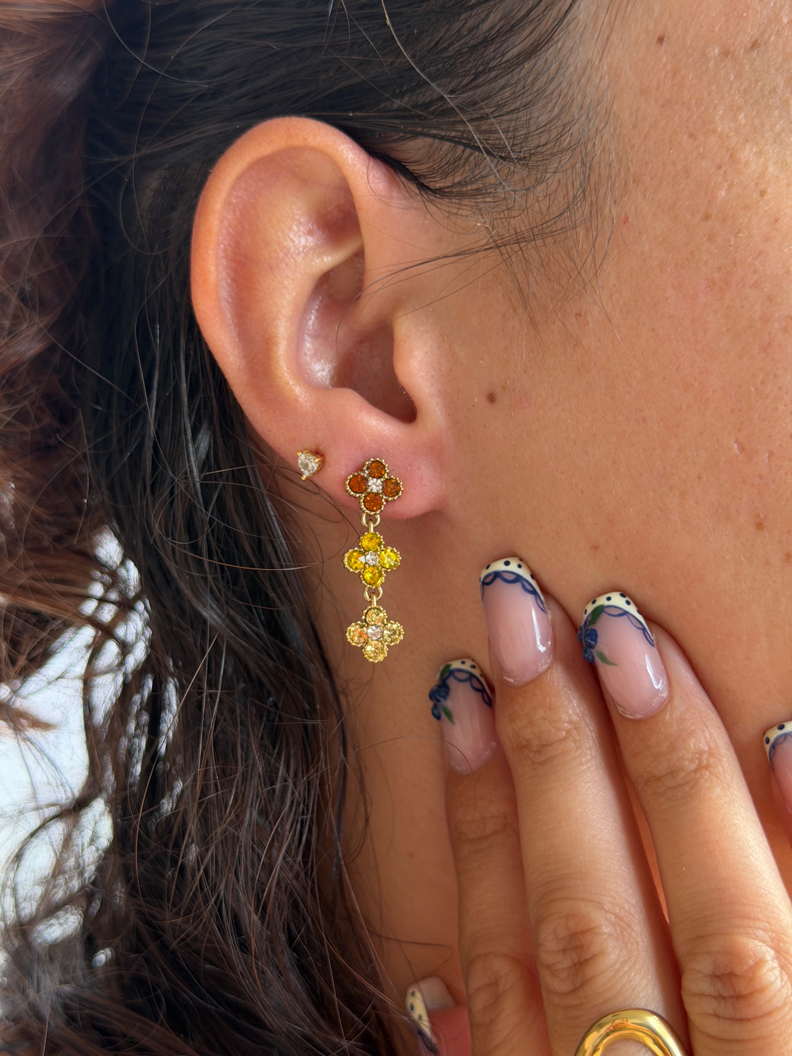 Boucles d’oreilles trèfle élégant