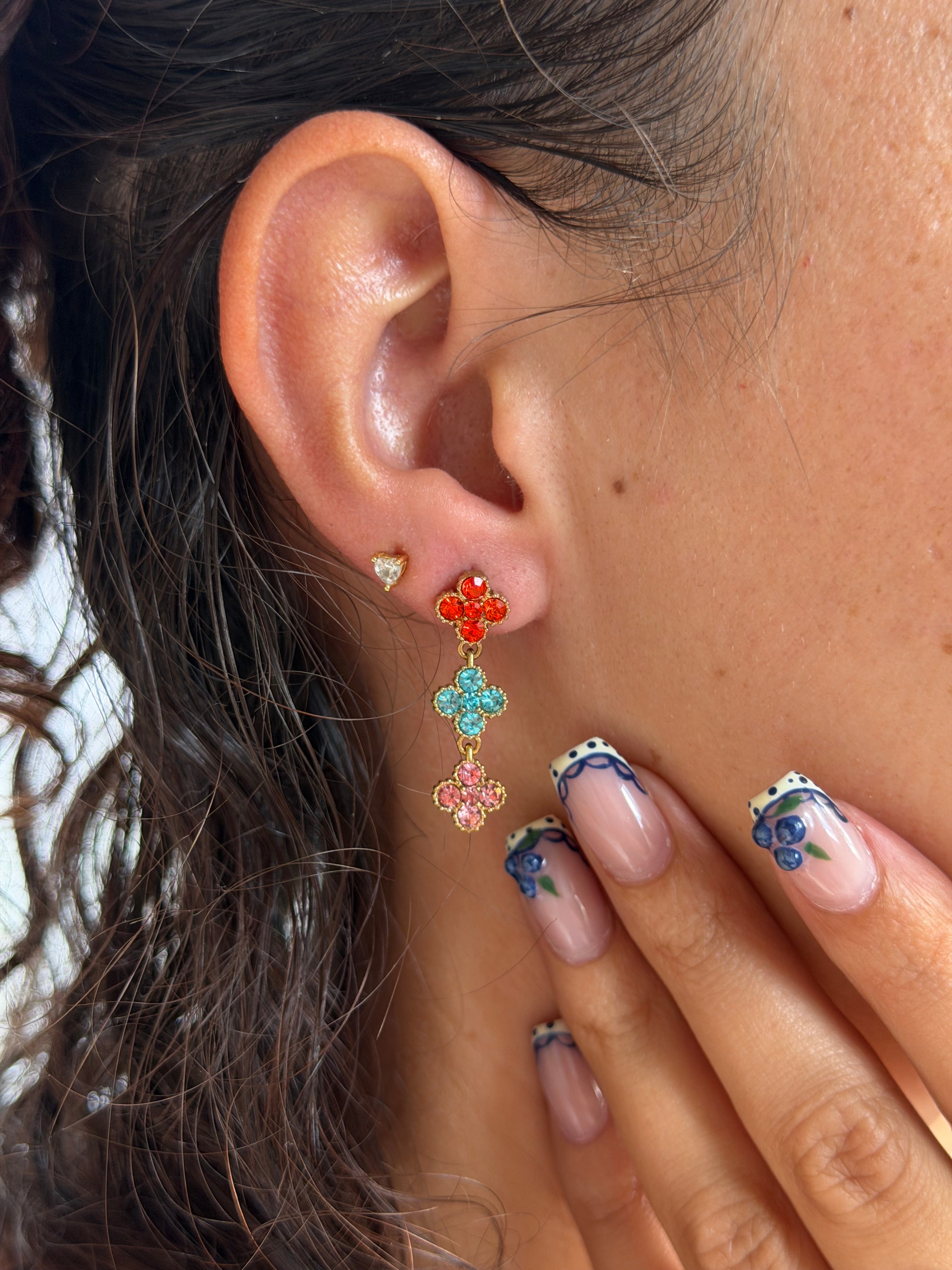Boucles d’oreilles trèfle élégant