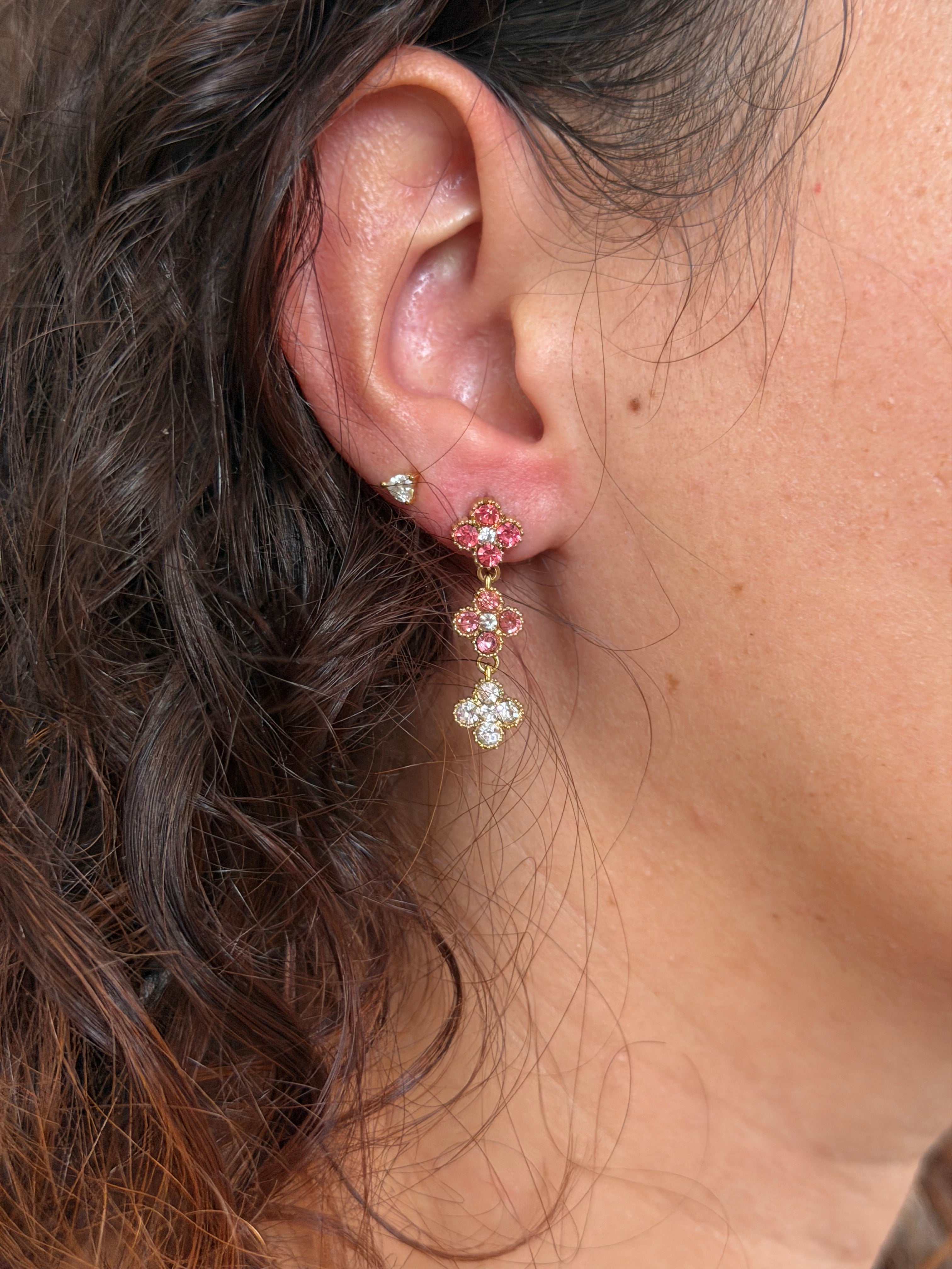 Boucles d’oreilles trèfle élégant