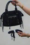 Sac velours noir