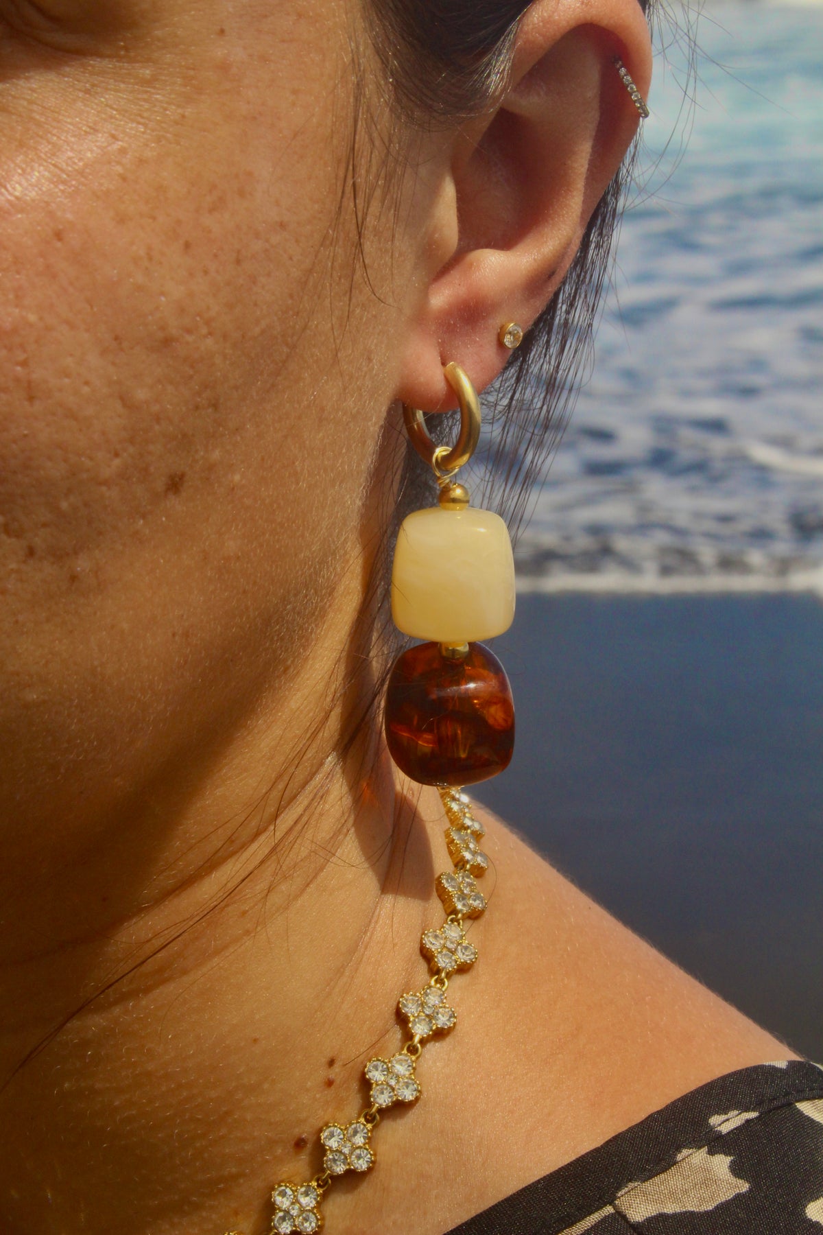 Boucles d’oreilles cube