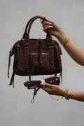 Sac velours café