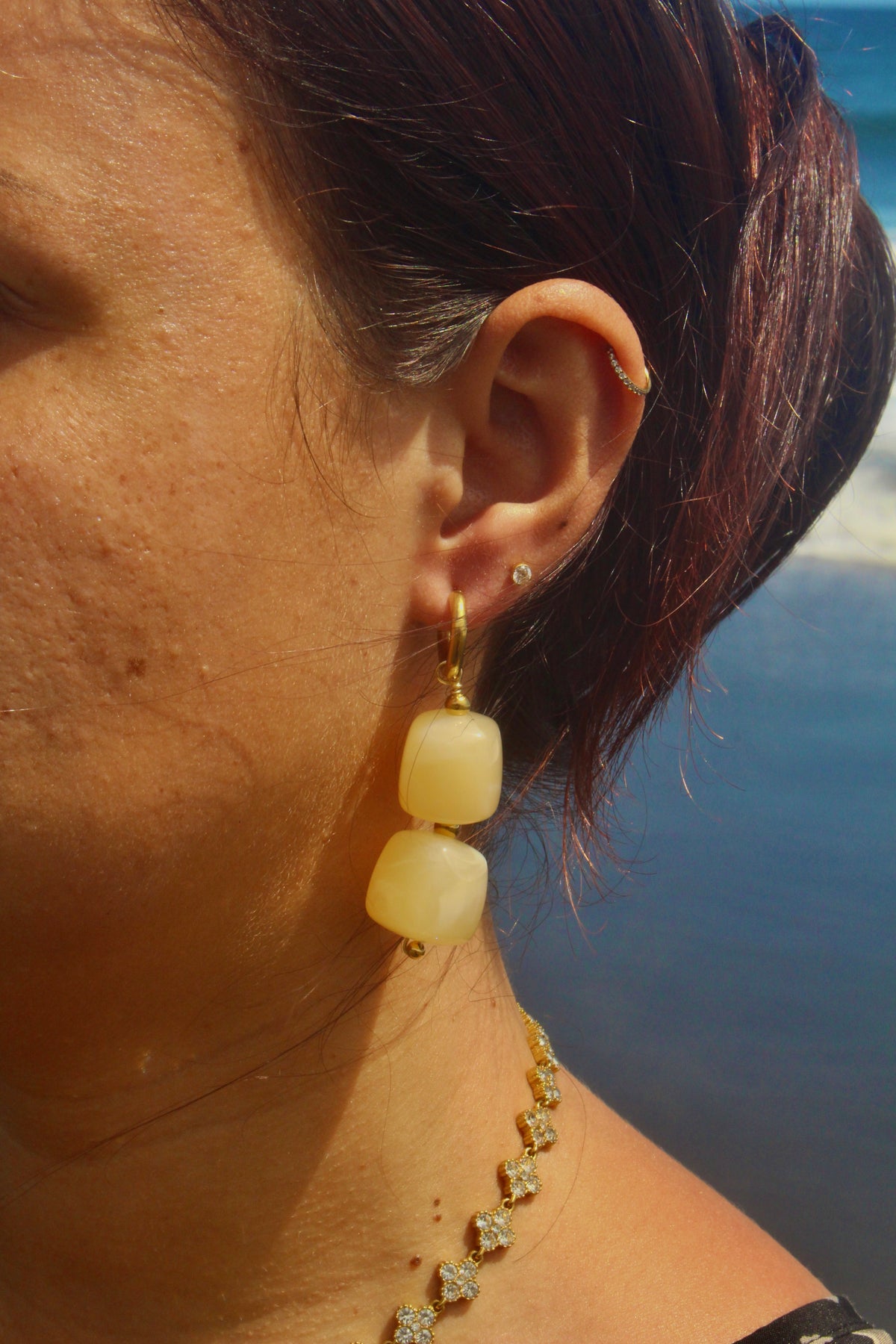 Boucles d’oreilles cube