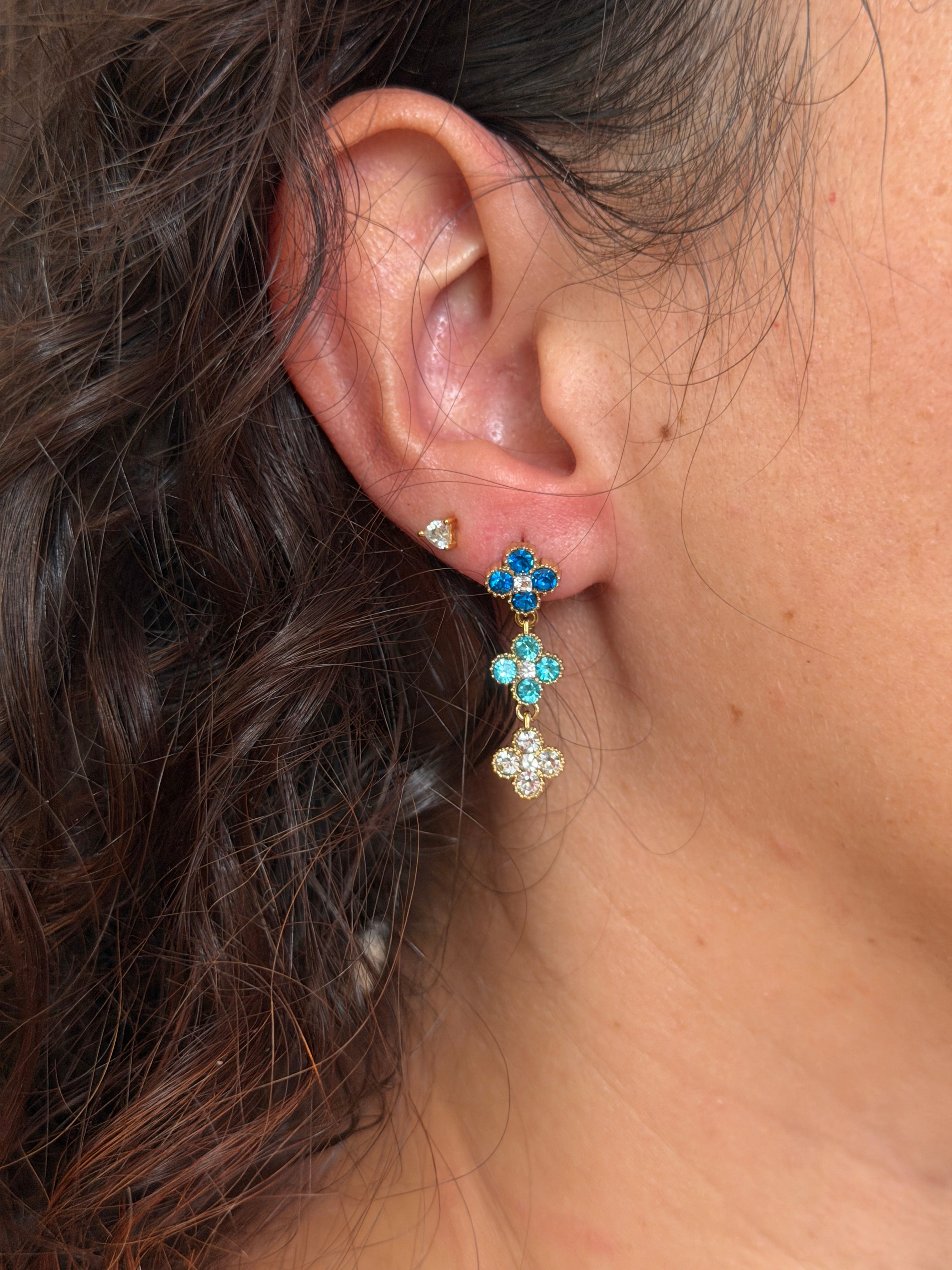 Boucles d’oreilles trèfle élégant