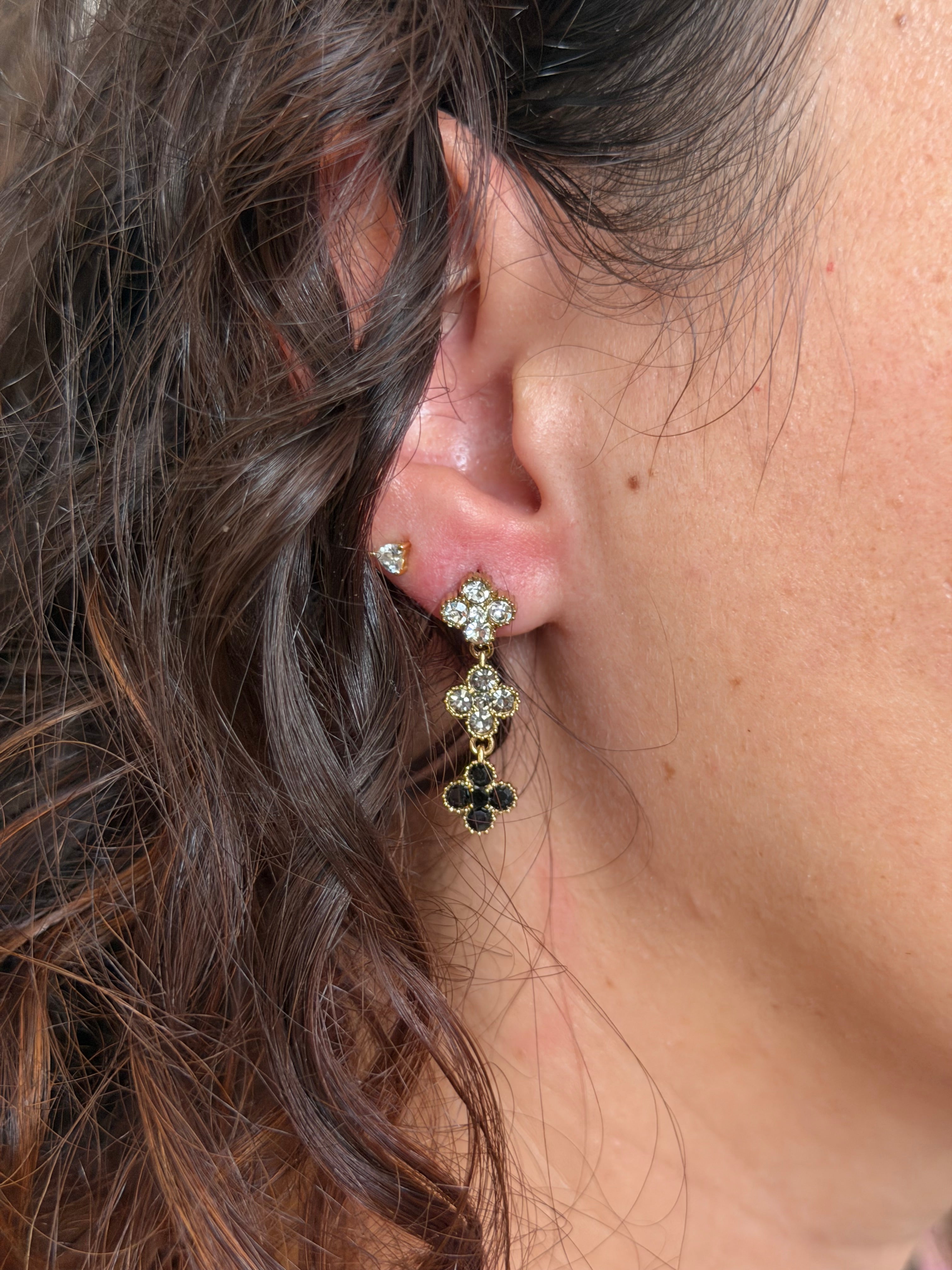 Boucles d’oreilles trèfle élégant