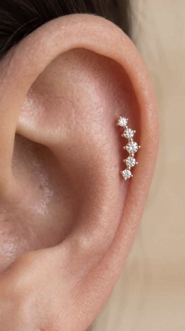 Piercing Hélix princesse