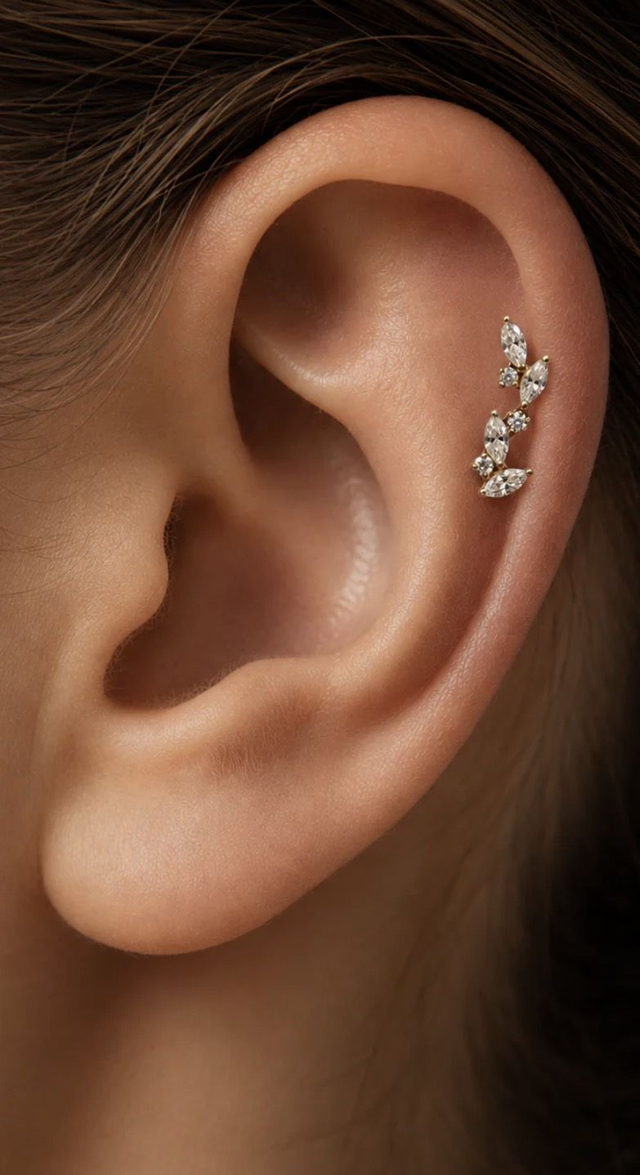 Piercing Hélix feuille