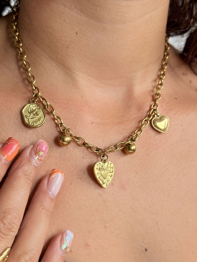 Collier breloque cœur