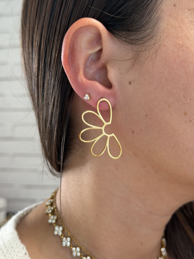 Boucles d’oreilles Fleur