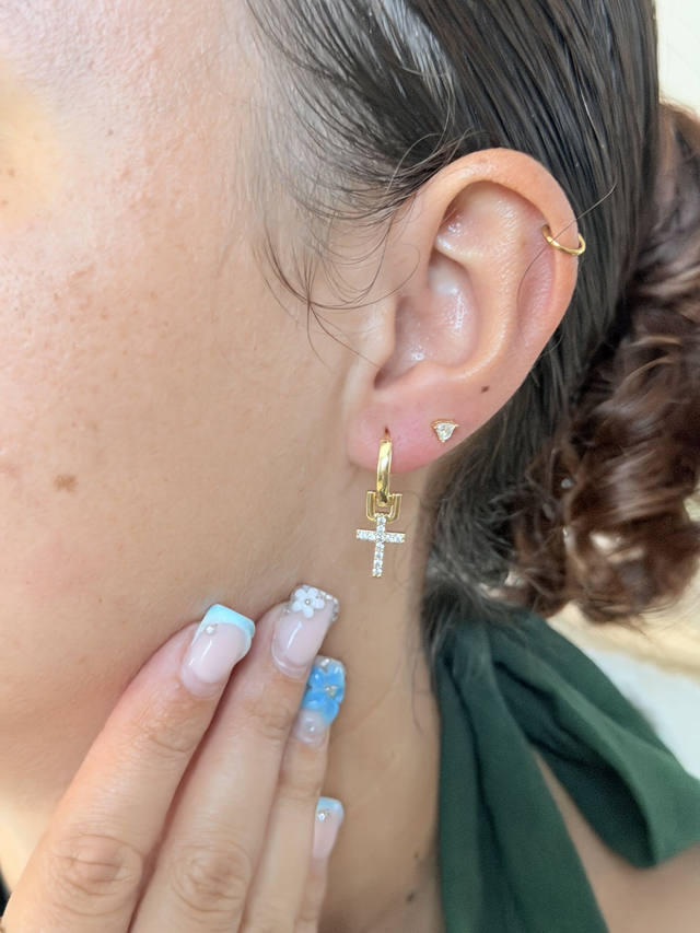 Boucles d’oreilles croix
